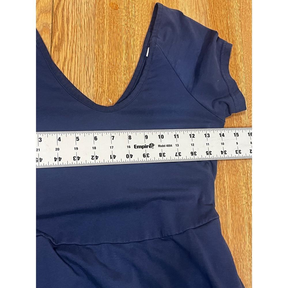 Pact Organic Cotton Fit & Flare Cross Open Back Maxi Dress S Minimalist Coastal - Picture 6 of 9